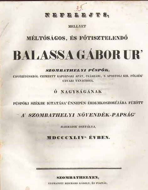 Balassa Gábor